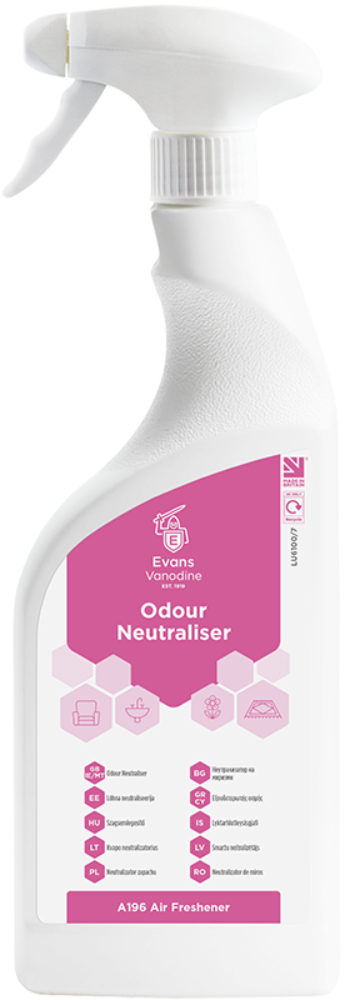 Evans Odour Neutraliser lõhnaeemaldusaine, 750ml (pihustiga)