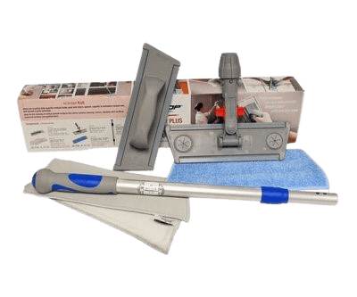 Filmop Brilliant Plus komplekt 2x mopialus, 3x mopp ja teleskoopvars – täiuslik puhastussüsteem.