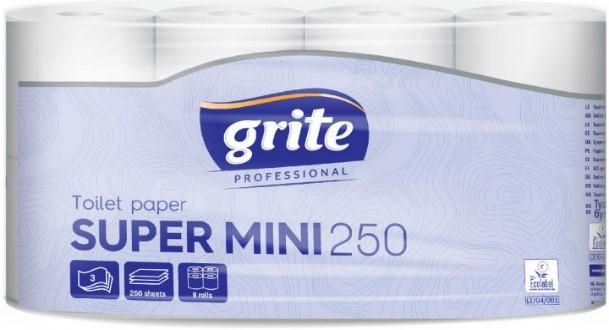 Tualettpaber Grite Super Mini 250 3x 27.50m rullis 8 rll/pakkis