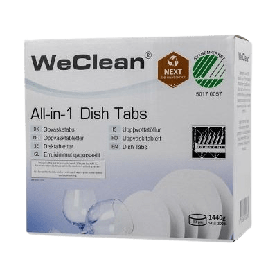 Nõudepesumasina tabletid WeClean All-in-1, 80tk