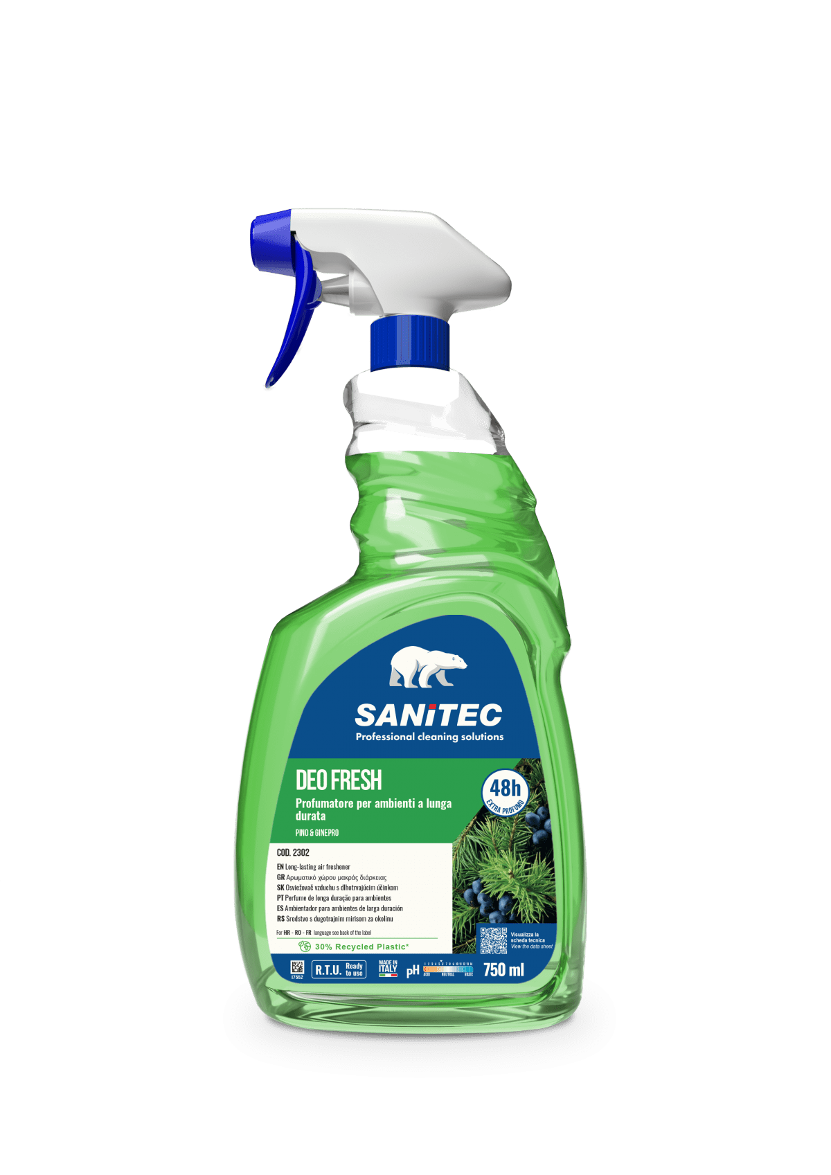 Sanitec Deo Fresh Pino Ginepro 750ml – Männi ja kadaka lõhnaeemaldaja