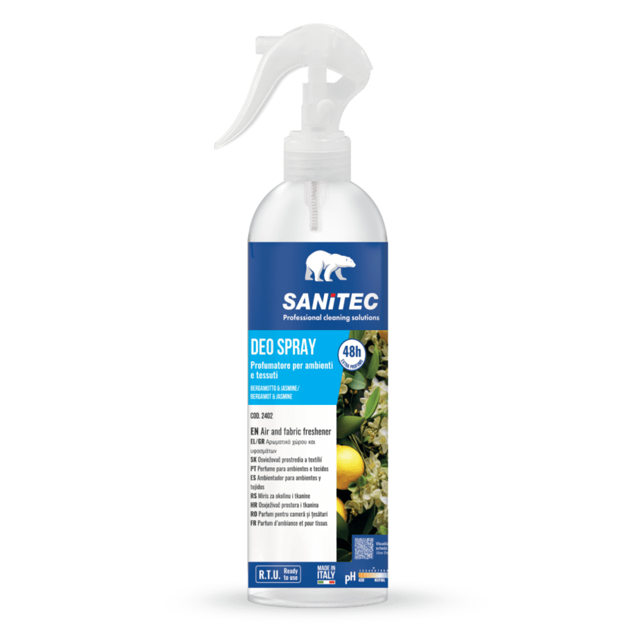 Sanitec Deo Spray Bergamotto Jasmine 300ml – Veepõhine õhuvärskendaja