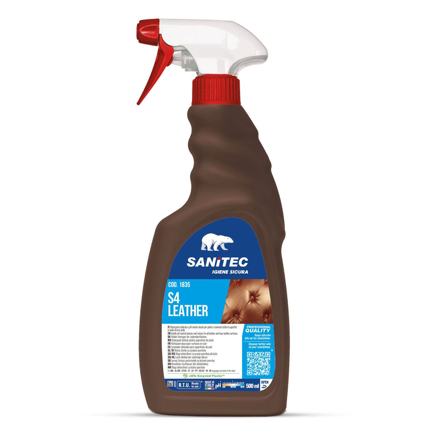 Sanitec S4 Leather naha hooldus- ja puhastusaine 500ml