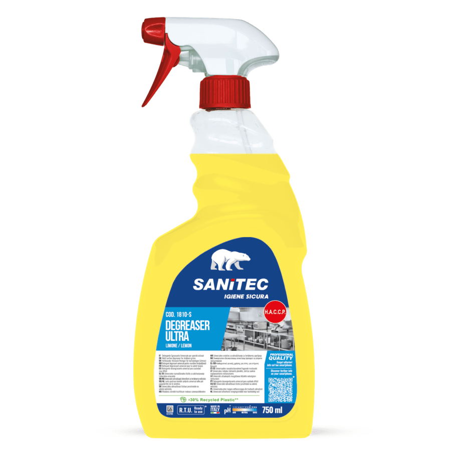 Sanitec Ultra Lemon 750ml – Tugev rasvaeemaldusaine kööki