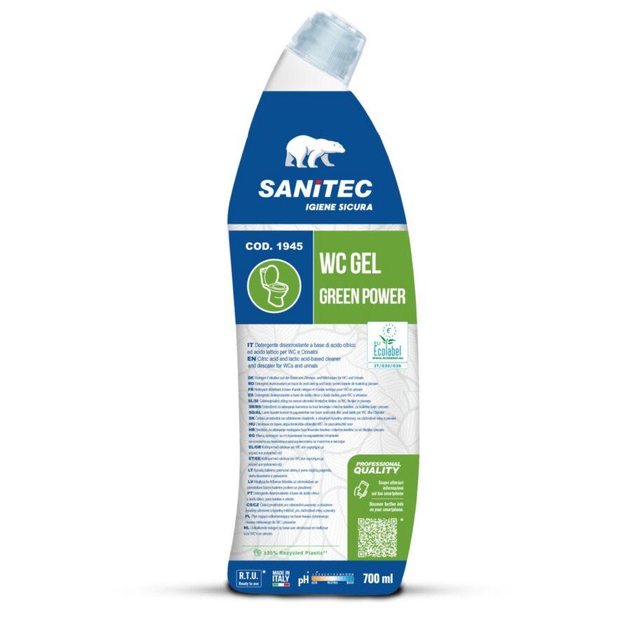 Sanitec WC Gel Greenpower 700ml – Ökoloogiline WC-puhastusgeel