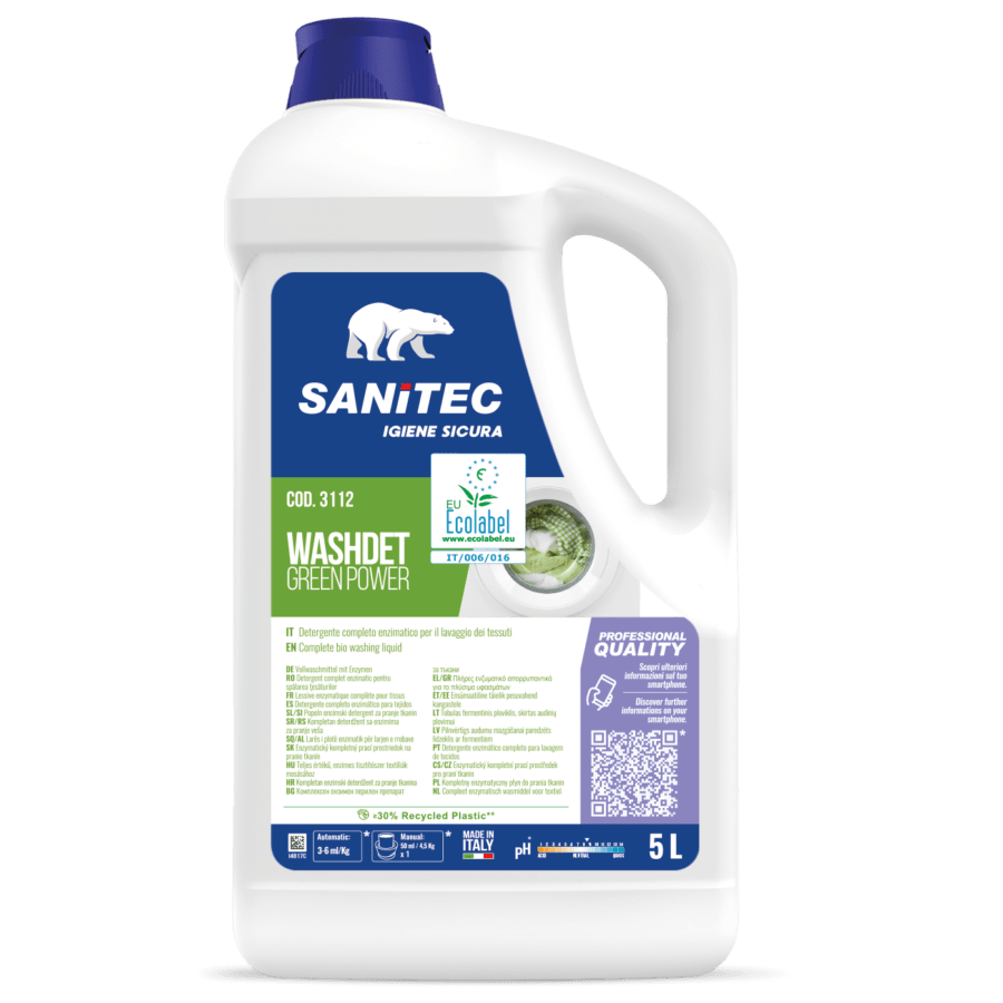 Sanitec Washdet Green Power pesugeel 5L