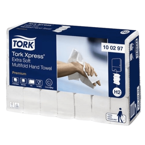 Eriti Pehmed Tork Xpress Multifold Käterätikud – Luksuslik Kätekuivatamine Keskmise Külastajate Arvuga Pesuruumides