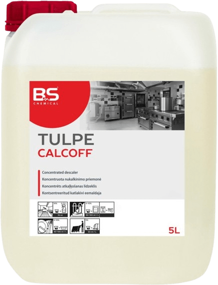 BS Tulpe Calcoff 5L kontsentreeritud katlakivieemaldi nõudepesumasinatele ja pesumasinatele