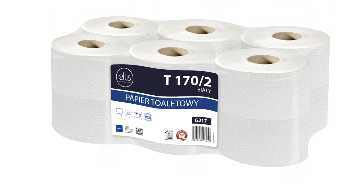 Lamix T ELLIS PROFESSIONAL tualettpaber 2-kihiline,mini jumbo 160m, valge