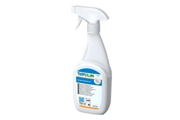 Topclin Mould Remover 750ml pihustiga pudel hallituse eemaldusainet.